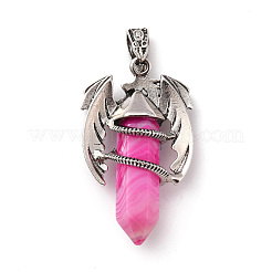 Natural & Synthetic Mixed Gemstone Pointed Pendants&nbsp;G-B042-04P