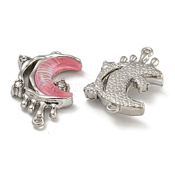 Rack Plating Alloy Rhinestone Pendants&nbsp;PALLOY-F312-06P