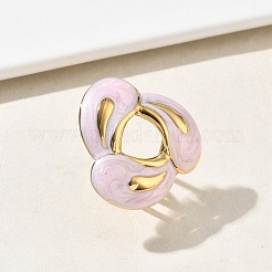 304 Stainless Steel Cuff Open Rings for Women&nbsp;RJEW-F207-02G-02