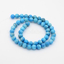 Natural Gemstone Dyed Round Bead Strands&nbsp;G-P070-42-6mm