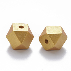Painted Natural Wood Beads&nbsp;WOOD-Q040-020B-B01