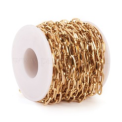 304 Stainless Steel Paperclip Chains&nbsp;CHS-T002-09G