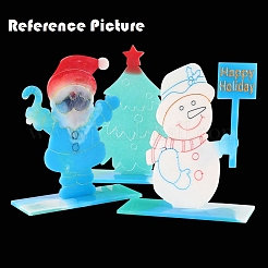 Christmas Theme DIY Snowman Display Silhouette Silicone Statue Molds&nbsp;DIY-F114-04