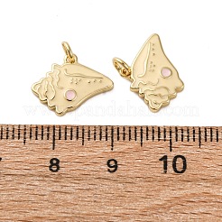 Brass Enamel Charms&nbsp;KK-S525-07G