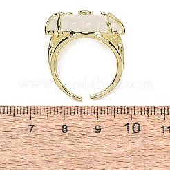 Natural Quartz Crystal Cuff Rings&nbsp;GG-CBA5FCC-04G-11