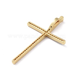 Brass Micro Pave Cubic Zirconia Pendants&nbsp;ZIRC-G157-16-03