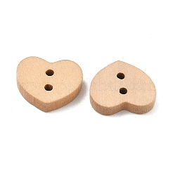 Lovely 2-hole Basic Sewing Button in Heart Shape&nbsp;NNA0Z9E