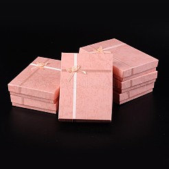 Jewelry Cardboard Boxes with Flower(Color Random Delivery) and Sponge Inside&nbsp;CBOX-R023-4