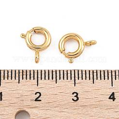 SHEGRACE Brass Spring Ring Clasps&nbsp;XGR0017G-46G