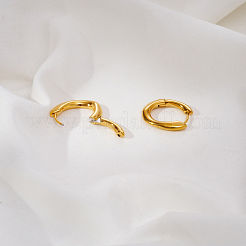 304 Stainless Steel Oval Hoop Earrings for Women&nbsp;QS9447