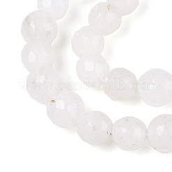 Dyed Natural White Jade Beads Strands&nbsp;X-G-T139-6mm-60-26