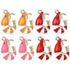 2Pcs Alloy Enamel Pendants&nbsp;ENAM-YW0006-47A