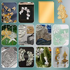 Rectangle Tinfoil Paper Sheets for Craft Engraving&nbsp;LS-DIY-WH0671-302B-02