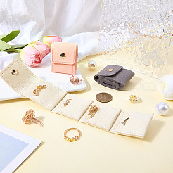 3Pcs 3 Colors PU Leather Jewelry Rolls&nbsp;ABAG-CL0001-43A