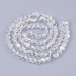 Electroplate Glass Beads Strands&nbsp;EGLA-T018-03-C05
