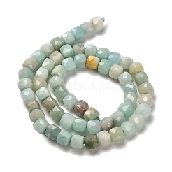 Natural Flower Amazonite Beads Strands&nbsp;G-H078-C05-01