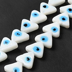 Evil Eye Handmade Lampwork Beads Strands&nbsp;LAMP-G154-05G