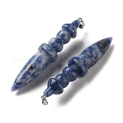 Natural Blue Spot Jasper Big Pendants&nbsp;G-H338-03P-05