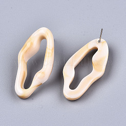 Opaque Resin Stud Earrings&nbsp;EJEW-T012-05-A02