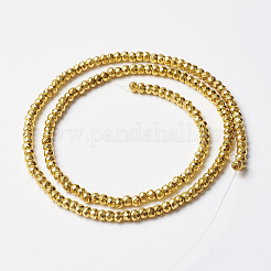 Non-magnetic Synthetic Hematite Beads Strands&nbsp;G-P262-29-2x3mm-G