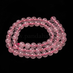 Natural  Rose Quartz Beads Strands&nbsp;G-L104-6mm-01