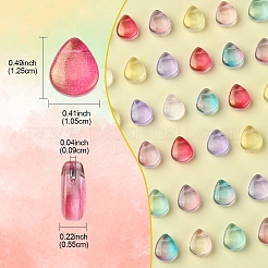 8 Colors Transparent Spray Painted Glass Beads&nbsp;GLAA-FS0001-85