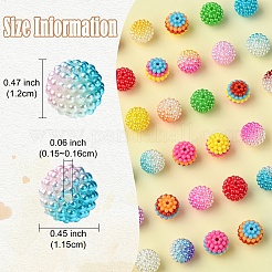 3 Styles ABS Plastic Beads&nbsp;KY-FS0001-24