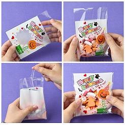 100Pcs 10 Colors Halloween Theme Plastic Bakeware Bag&nbsp;OPP-YW0001-05