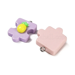Opaque Resin Pendants&nbsp;RESI-K052-02