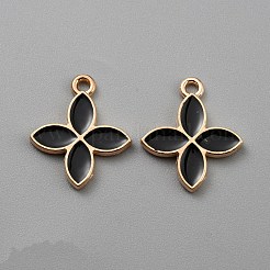Golden Alloy Enamel Pendants&nbsp;FIND-WH0110-840A