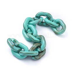 Transparent Acrylic Handmade Cable Chain&nbsp;AJEW-JB00542-05