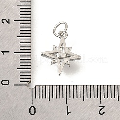 Brass Micro Pave Cubic Zirconia Pendants&nbsp;LS-KK-V008-09P