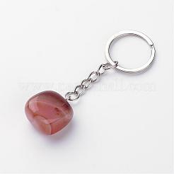 Natural Red Agate Keychain&nbsp;G-Q484-D08