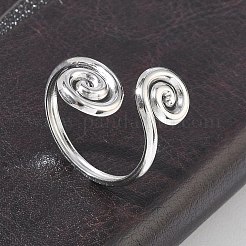 304 Stainless Steel Cuff Open Rings&nbsp;RJEW-D357-04P