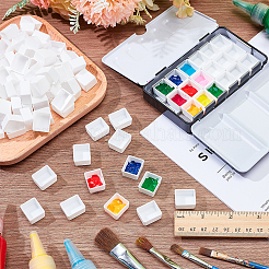 100Pcs Plastic Empty Watercolor Paint Pans&nbsp;AJEW-PH0006-26A