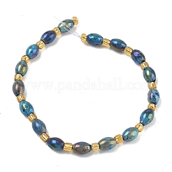 Electroplated Natural Druzy Geode Crystal Beads Strands&nbsp;G-G459-03B-07