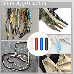 48Pcs 4 Colors Plastic Aglets for Shoelaces&nbsp;KY-PH0002-26