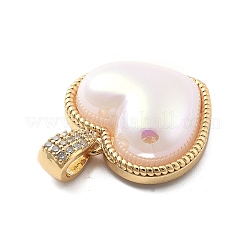 Rack Plating Brass with ABS Imitation Pearl&nbsp;KK-Q017-12G