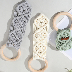 3Pcs 3 Colors Cotton Thread Weave Towel Rack&nbsp;AJEW-GF0011-75
