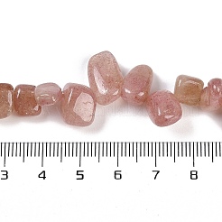 Natural Strawberry Quartz Nuggets Beads Strands&nbsp;G-B125-A21-01
