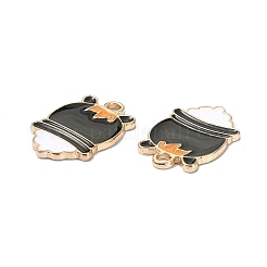 Halloween Light Gold Tone Alloy Enamel Pendants&nbsp;ENAM-P247-26KCG