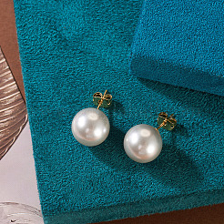 925 Sterling Silver Round Stud Earrings&nbsp;EJEW-TAC00030-03