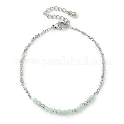 7Pcs 7 Colors Natural Gesmstone Beads Link Bracelets&nbsp;BJEW-JB11835