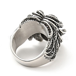 316 Stainless Steel Ring&nbsp;RJEW-C030-06D-AS