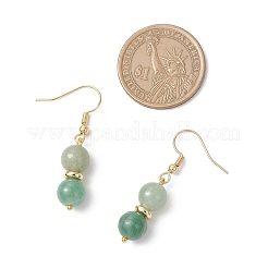 Round Natural Banded Agate & Green Aventurine Beaded Necklace & Bracelet & Dangle Earring Sets&nbsp;SJEW-JS01327