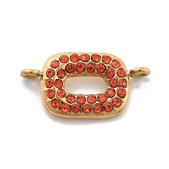 304 Stainless Steel Rhinestone Connector Charms&nbsp;STAS-M092-09G