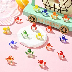 30Pcs 3D Transparent Glass Beads&nbsp;GLAA-CJ0003-05