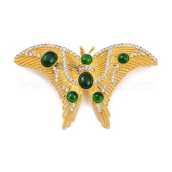 Retro Alloy Rhinestones Butterfly Brooches&nbsp;JEWB-S022-10B