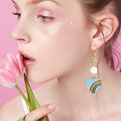 32G 4 Colors Light Gold Plated Alloy Pendants&nbsp;ENAM-NB0001-56