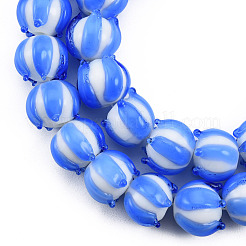 Handmade Lampwork Beads Strands&nbsp;LAMP-N021-44B
